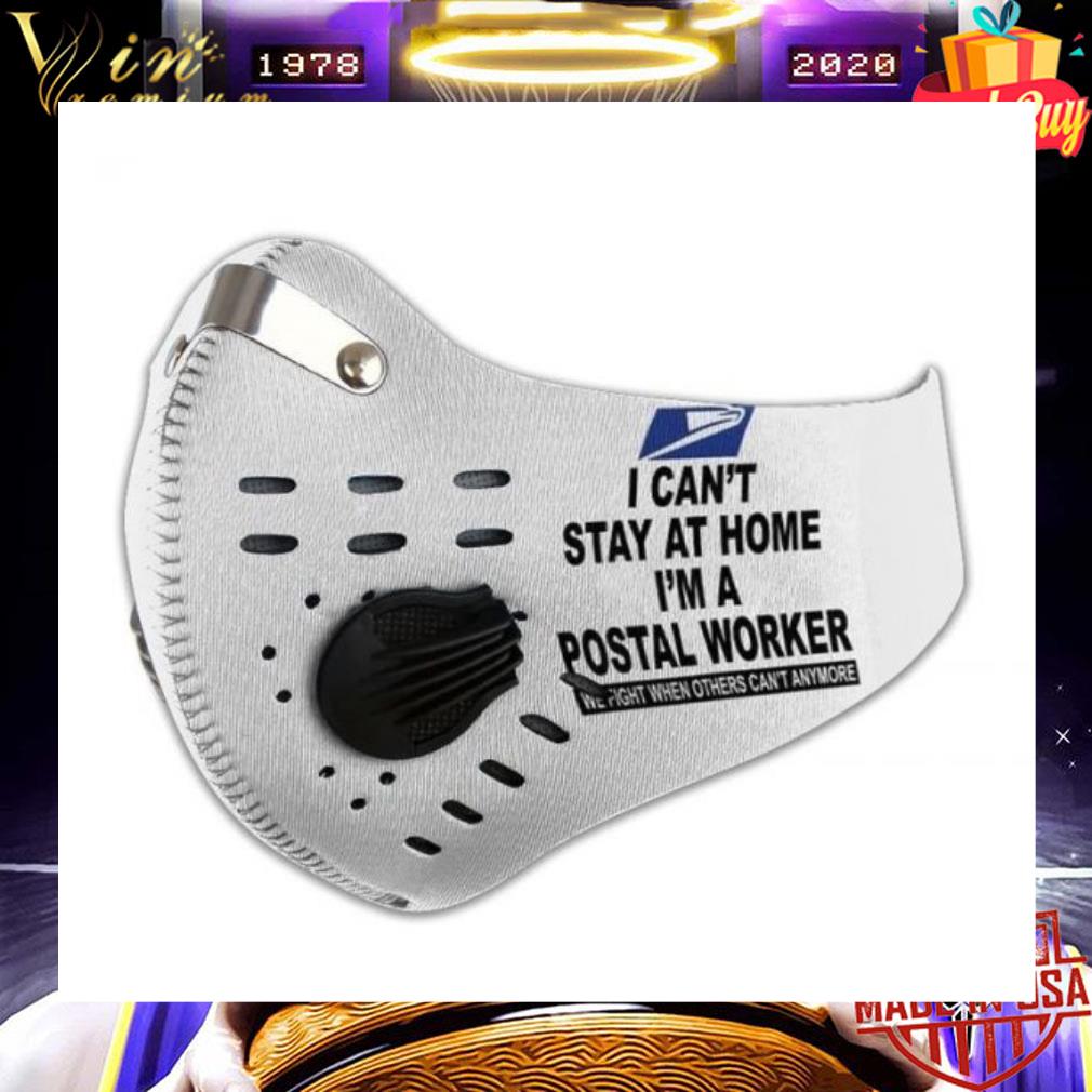 USPS I Can't Stay At Home I’m A Postal Worker Face Mask With Filter 3 USPS I Can't Stay At Home I’m A Postal Worker Face Mask With Filter