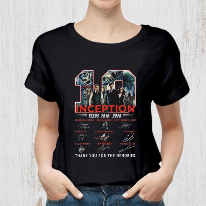 Official 10 years of Inception 2010-2020 signatures Leonardo Dicaprio shirt Official 10 years of Inception 2010-2020 signatures Leonardo Dicaprio shirt 2