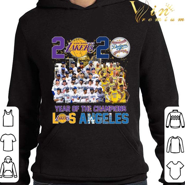 Lakers Dodgers 2020 year of the champions Los Angeles shirt