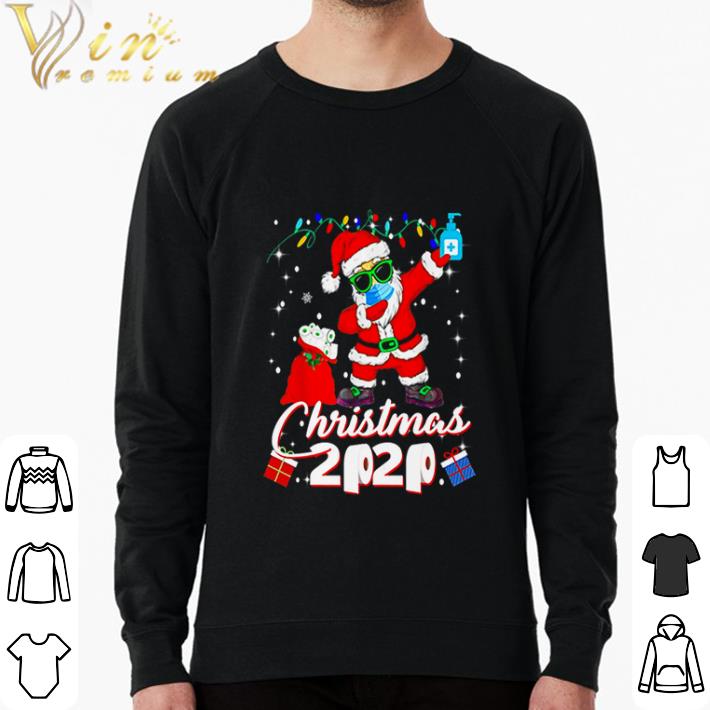 Hot Santa Claus dabbing Christmas 2020 toilet paper pajamas shirt sweatshirt