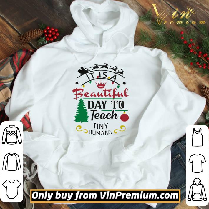 It Is A Beautiful Day To Teach Tiny Humans Christmas shirt
