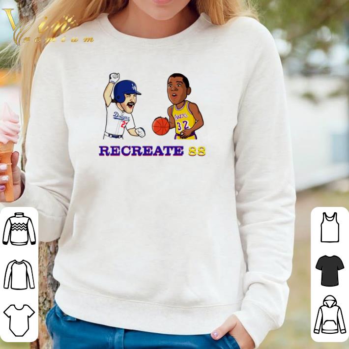 Awesome Los Angeles Dodgers and Los Angeles Lakers Adrián González LeBron James recreate 88 shirt