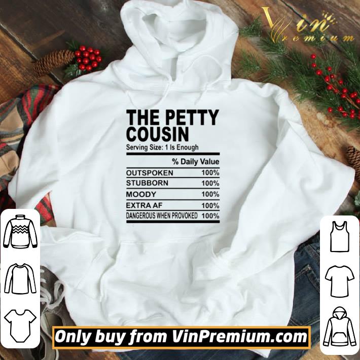 The petty cousin serving size 1 is enough shirt