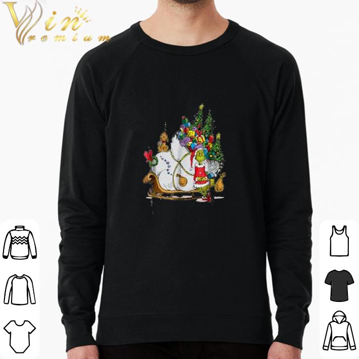 Premium Dr. Seuss Grinch Sleigh Merry Christmas shirt