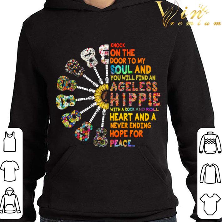 Guitars Peace Knock On The Door To My Soul And Ageless Hippie shirt 3 Guitars Peace Knock On The Door To My Soul And Ageless Hippie shirt