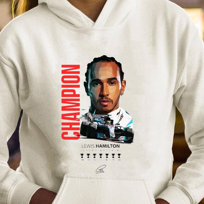 Funny Lewis Hamilton Great Britain 2020 7x F1 World Champion shirt