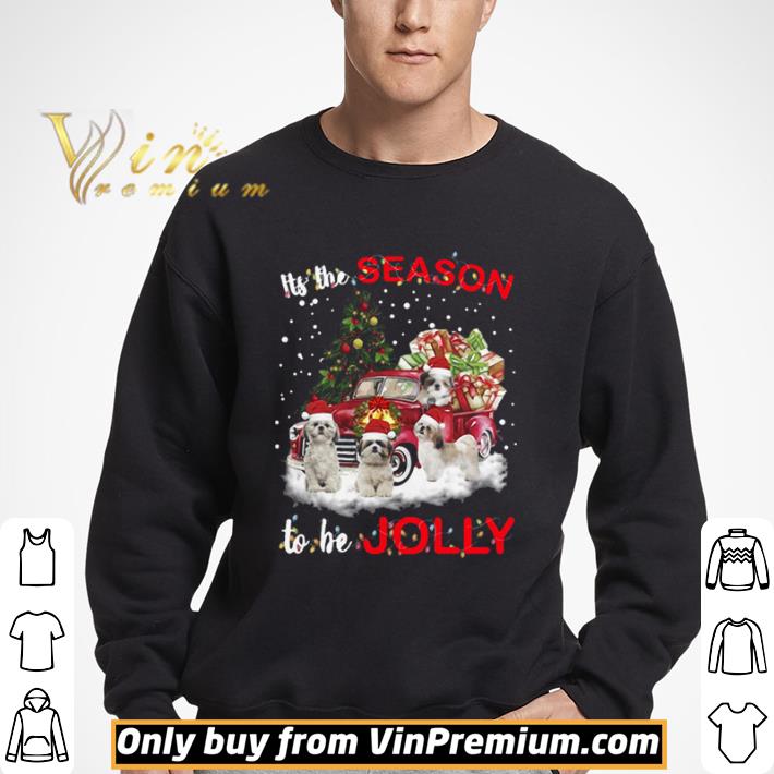 Shih Tzu Its The Season To Be Jolly Crewneck shirt
