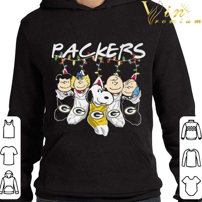 Green Bay Packers Friends Snoopy Characters Christmas shirt 3 Green Bay Packers Friends Snoopy Characters Christmas shirt