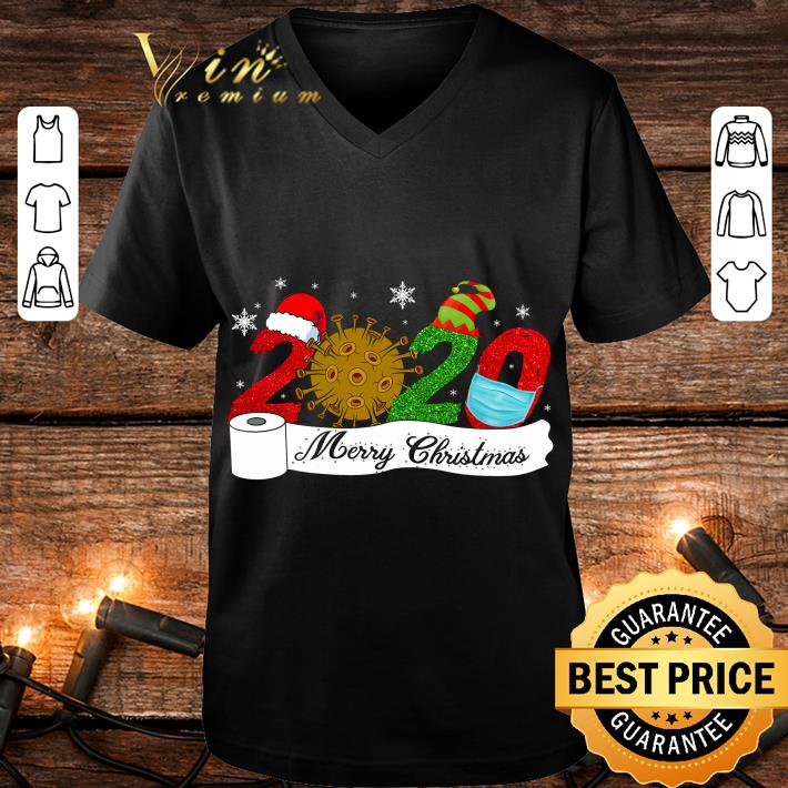 Premium 2020 Happy Merry Christmas With Coronavirus shirt