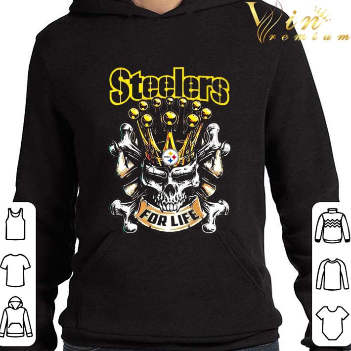 Skull Pittsburgh Steelers For Life shirt 3 Skull Pittsburgh Steelers For Life shirt
