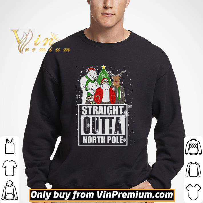 Straight Outta North Pole Christmas shirt