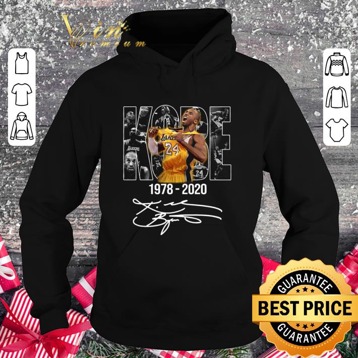 Official 24 Kobe Bryant Lakers 1978-2020 signature shirt