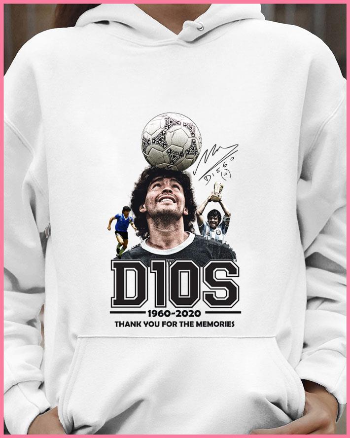 Funny Rest In Peace Diego Maradona D10S 1960-2020 Signature shirt