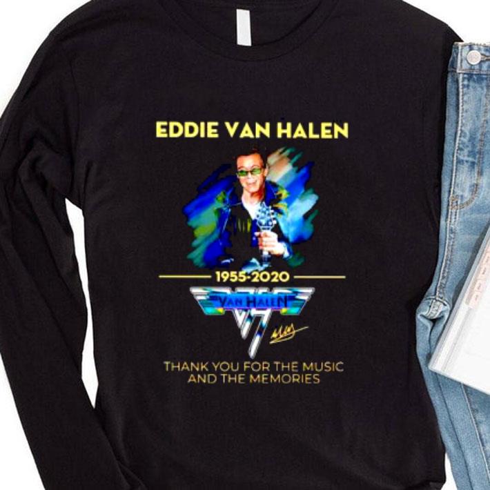 Funny Signature Eddie Van Halen Thank You For The Music And Memories shirt