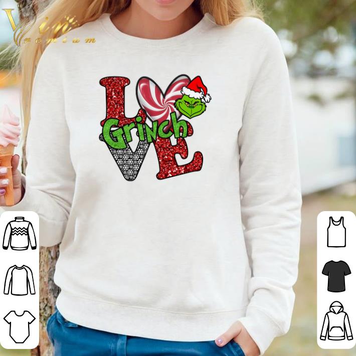 Official Grinch Santa Hat Christmas Love shirt sweatshirt