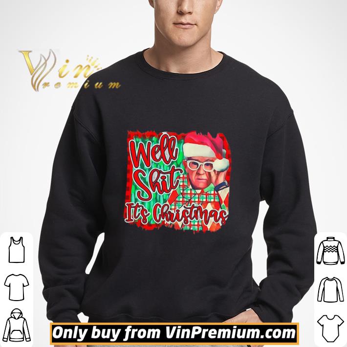 Leslie Jordan well shit its Christmas shirt