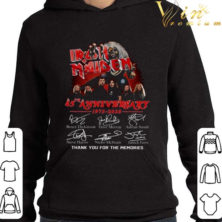 Signatures Iron Maiden 45th Anniversary 1975-2020 shirt 3 Signatures Iron Maiden 45th Anniversary 1975-2020 shirt