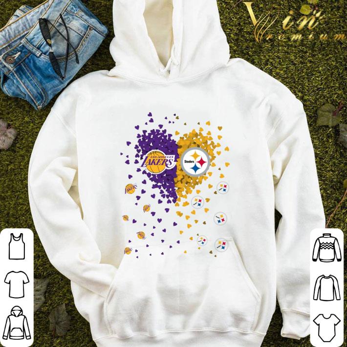 Los Angeles Lakers Pittsburgh Steelers Tiny Shape Heart shirt 3 Los Angeles Lakers Pittsburgh Steelers Tiny Shape Heart shirt