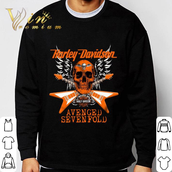 Skull Guitars Motor Harley Davidson Cycles Avenged Sevenfold shirt Skull Guitars Motor Harley Davidson Cycles Avenged Sevenfold shirt 3
