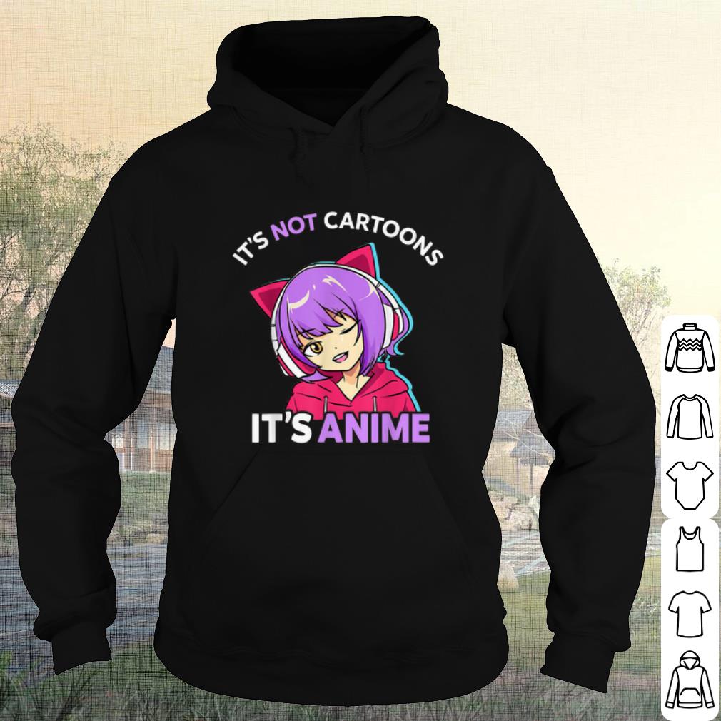 Official It's Not Cartoons It's Anime Girl Manga shirt