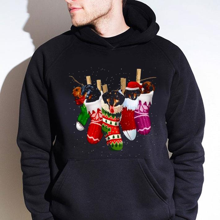 Premium Dachshunds In Christmas Stockings Happy Holiday shirt 3 Premium Dachshunds In Christmas Stockings Happy Holiday shirt