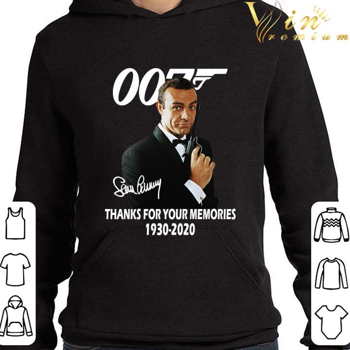 James Bond 007 signature thank for your memories 1930-2020 shirt 3 James Bond 007 signature thank for your memories 1930-2020 shirt