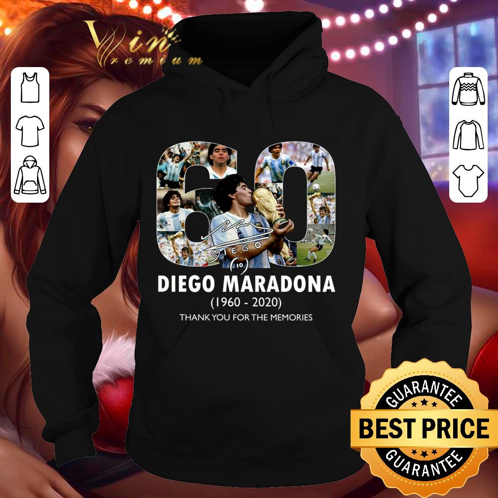 Funny RIP Legend Diego Maradona 1960-2020 Thank You For The Memories shirt 3 Funny RIP Legend Diego Maradona 1960-2020 Thank You For The Memories shirt