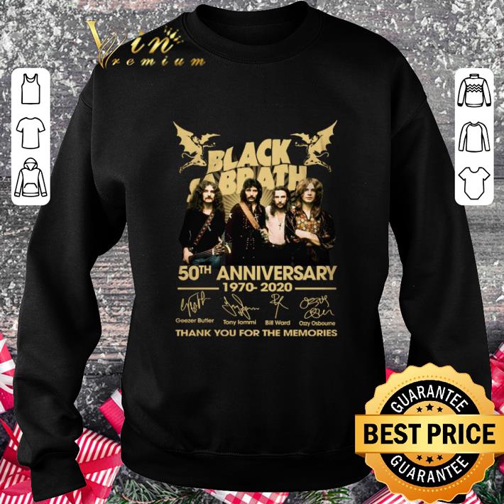 Awesome Signatures Black Sabbath 50th anniversary 1970-2020 shirt Awesome Signatures Black Sabbath 50th anniversary 1970-2020 shirt 3