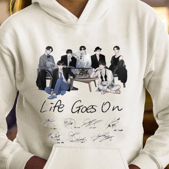 Best BTS Life Goes On Signatures shirt
