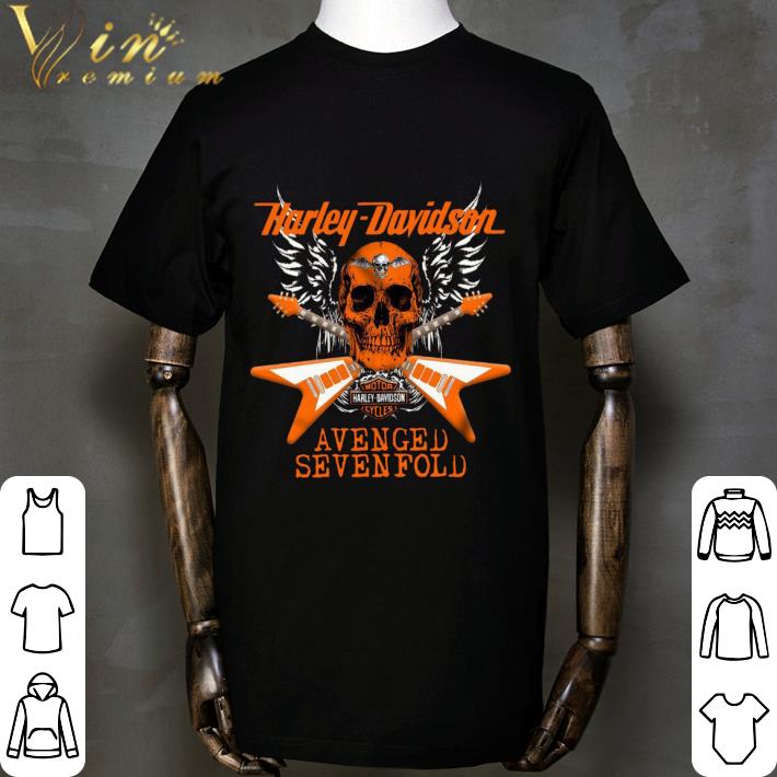 Skull Guitars Motor Harley Davidson Cycles Avenged Sevenfold shirt Skull Guitars Motor Harley Davidson Cycles Avenged Sevenfold shirt 2