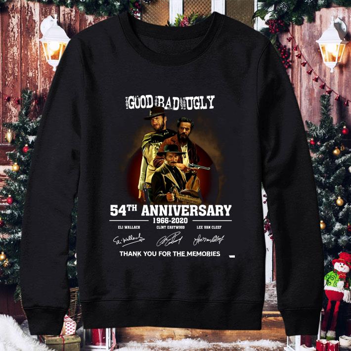 Best Clint Eastwood The Good The Bad And The Ugly 54th Anniversary 1966-2020 signatures shirt