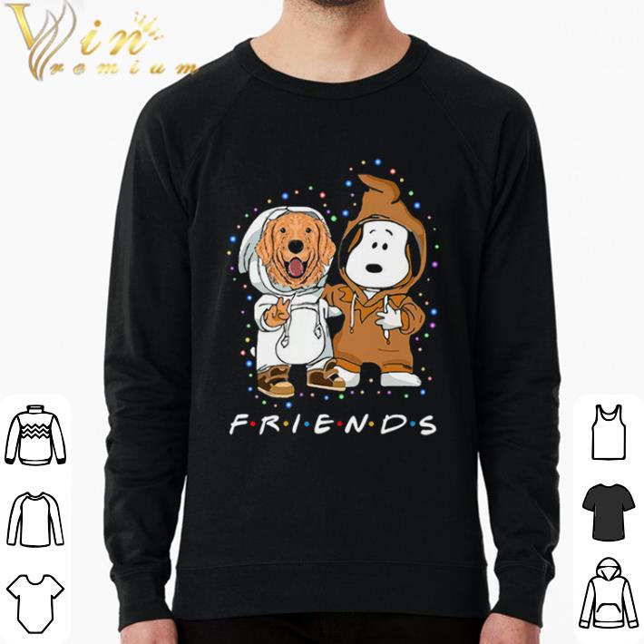 Nice Lovely Golden Retriever And Snoopy Friends Light shirt sweatshirt