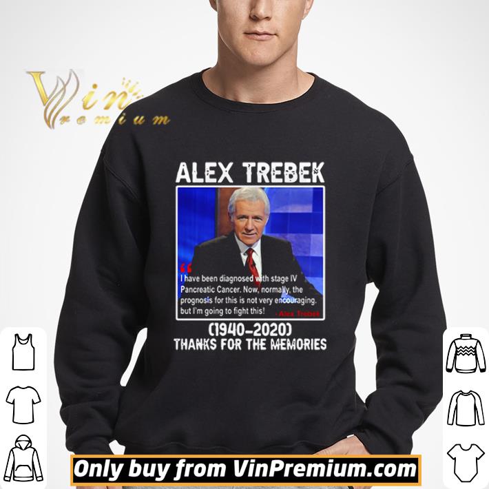 Alex Trebek 1940 2020 Thanks For The Memories shirt