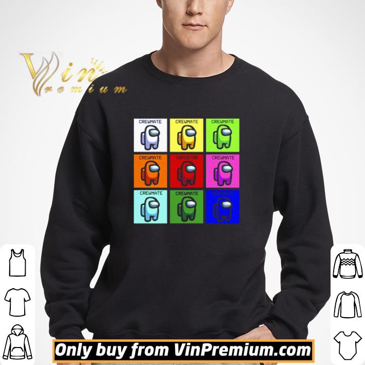 Among Us colors characters crewmate shirt