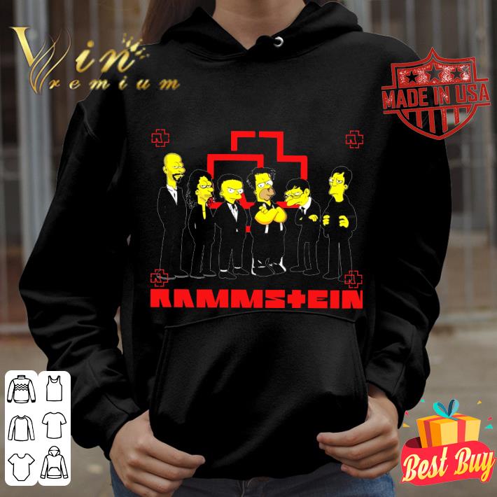 Awesome The Simpsons characters mashup Rammstein shirt 3 Awesome The Simpsons characters mashup Rammstein shirt