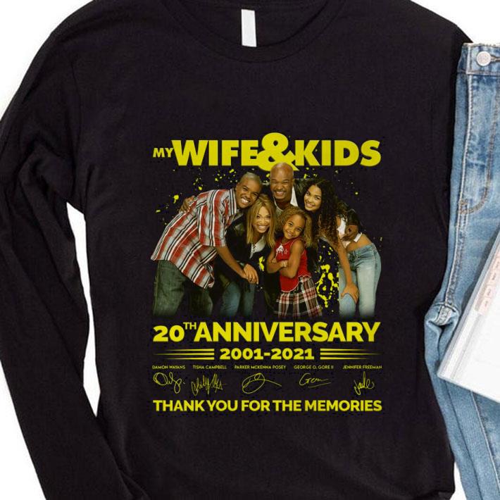 Hot My Wife & Kids 20th Anniversary 2001-2021 Signatures shirt