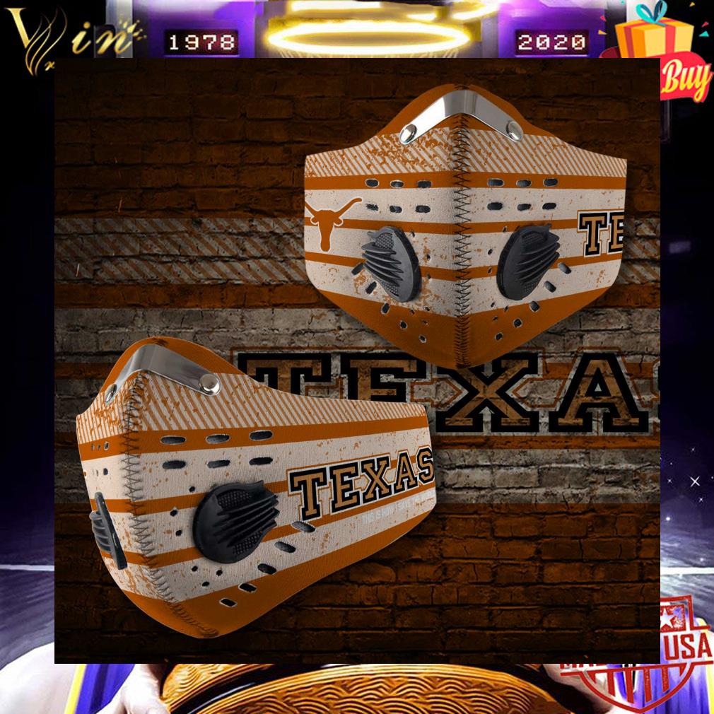 Texas Longhorns Logo Face Mask With Filter 3 Texas Longhorns Logo Face Mask With Filter