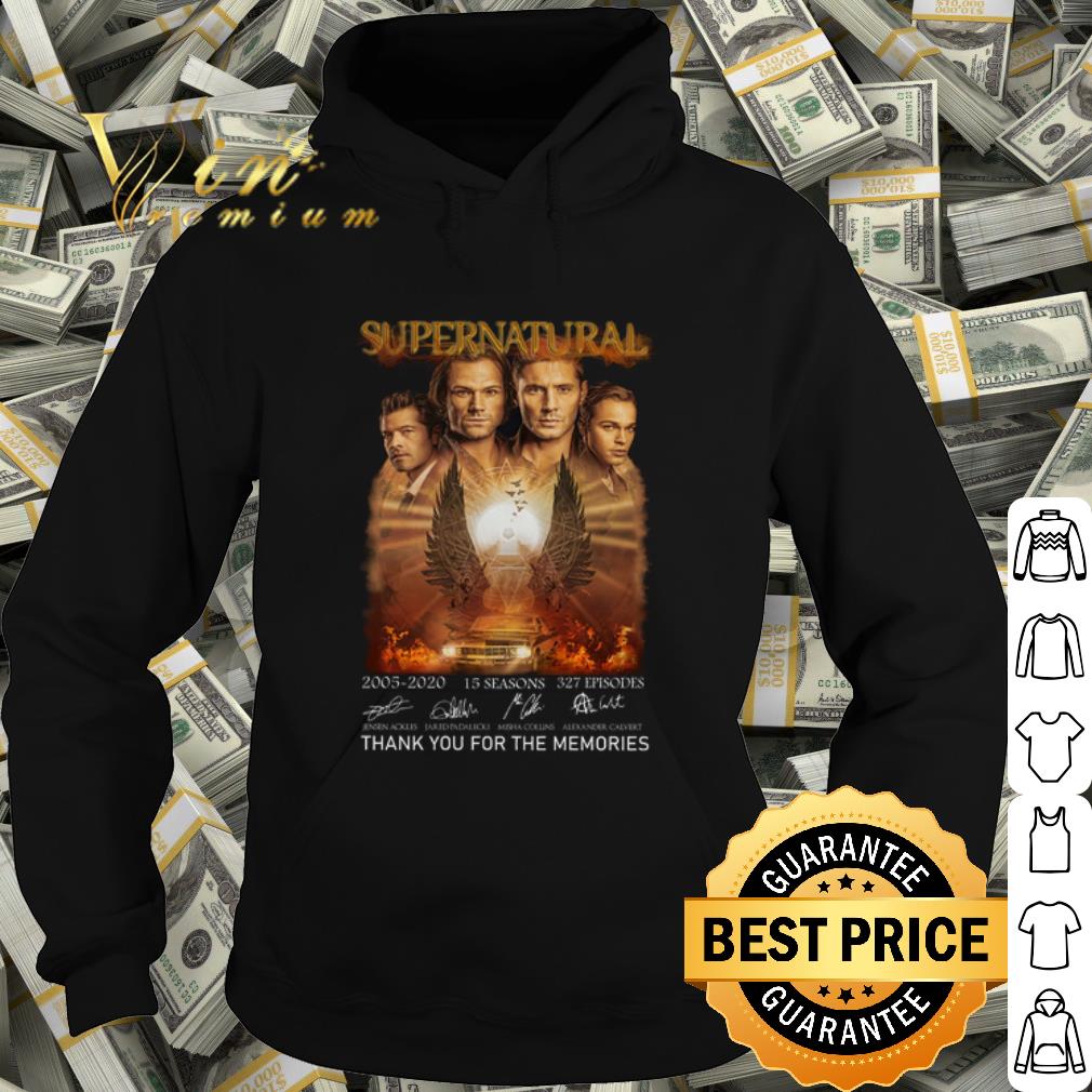 Premium Supernatural 2005 2020 Thank you for the memories Signature shirt
