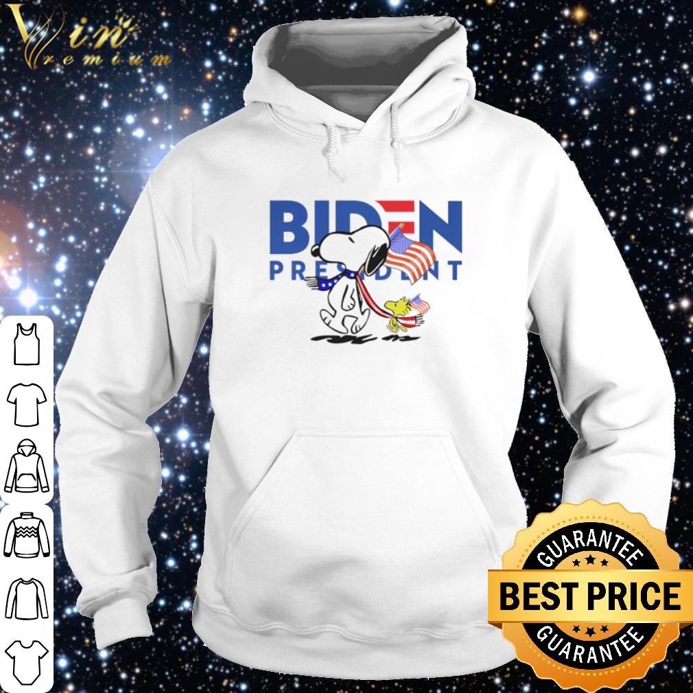 Official Snoopy and Woodstock vote Biden President American flag shirt