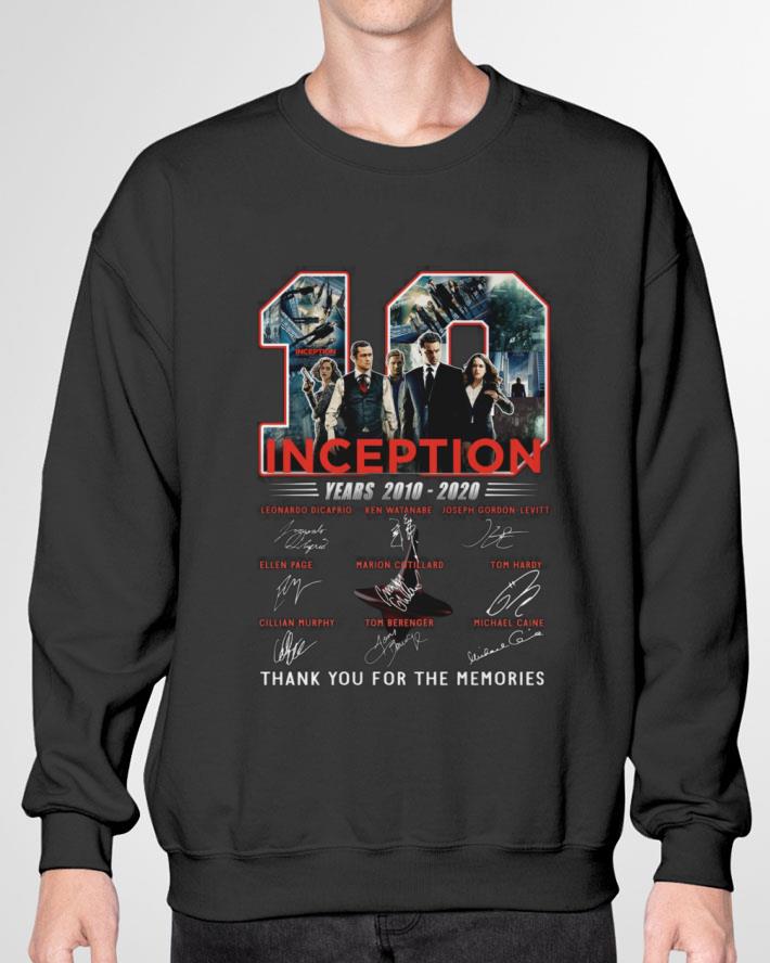 Official 10 years of Inception 2010-2020 signatures Leonardo Dicaprio shirt Official 10 years of Inception 2010-2020 signatures Leonardo Dicaprio shirt 3