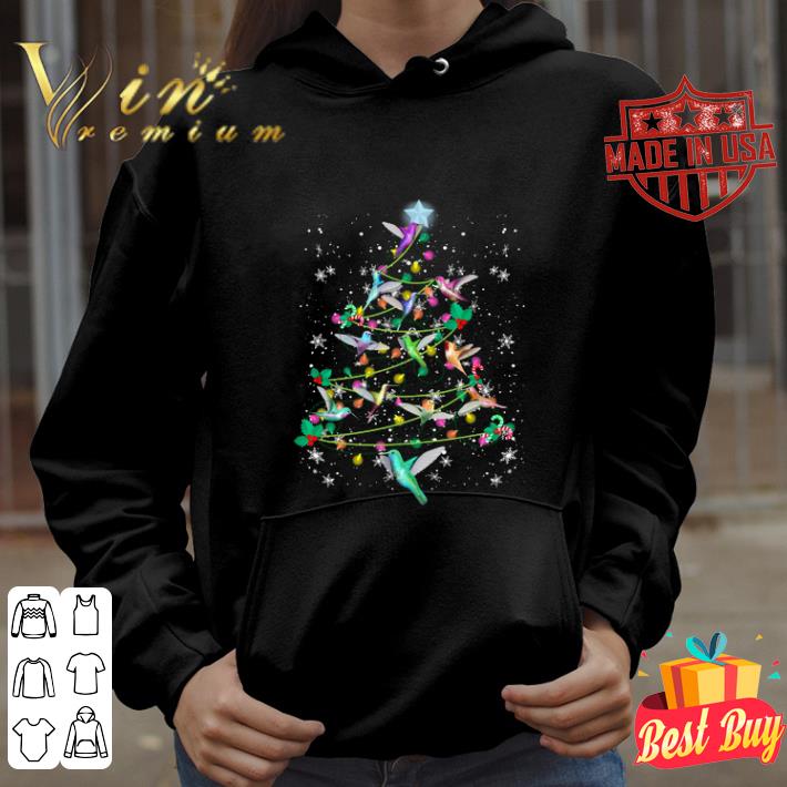 Awesome Hummingbirds Christmas tree shirt