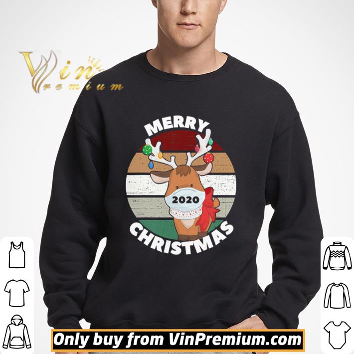 Merry Christmas 2020 Reindeer Wear Mask Vintage shirt