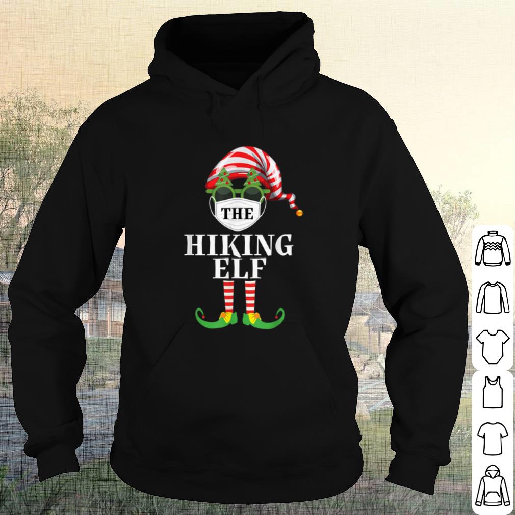 Cool Hiking Elf Pajama Face Mask Christmas shirt