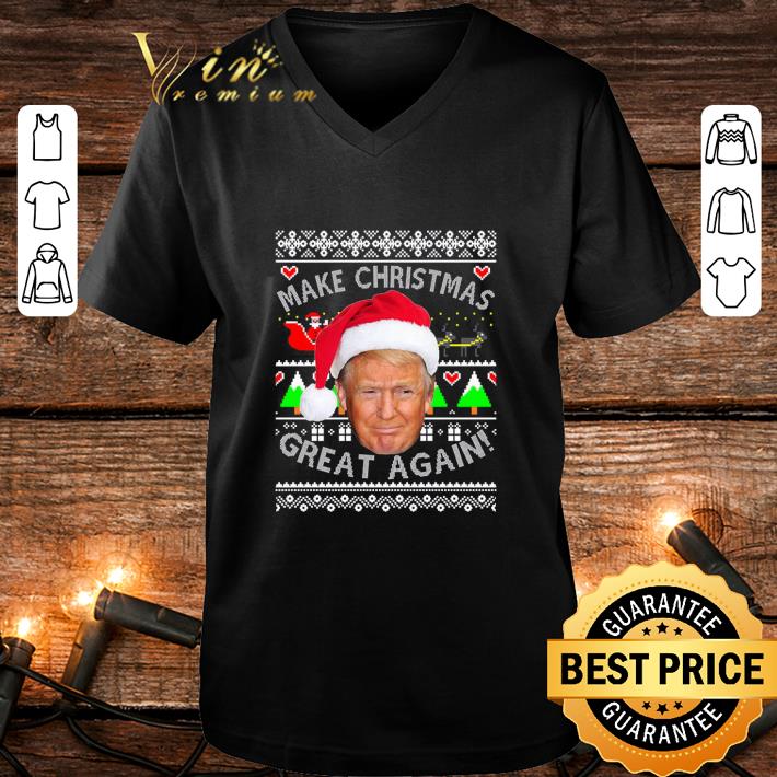 Official Santa Trump Make Christmas Great Again Ugly shirt 3 Official Santa Trump Make Christmas Great Again Ugly shirt