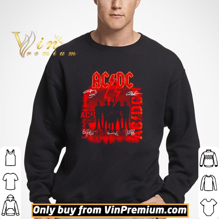 ACDC pwr up members signature shirt