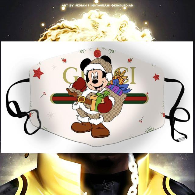 Mickey Mouse Gucci Christmas Face Mask