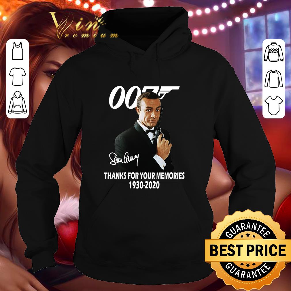 Awesome James Bond 007 signature thank for your memories 1930-2020 shirt 3 Awesome James Bond 007 signature thank for your memories 1930-2020 shirt