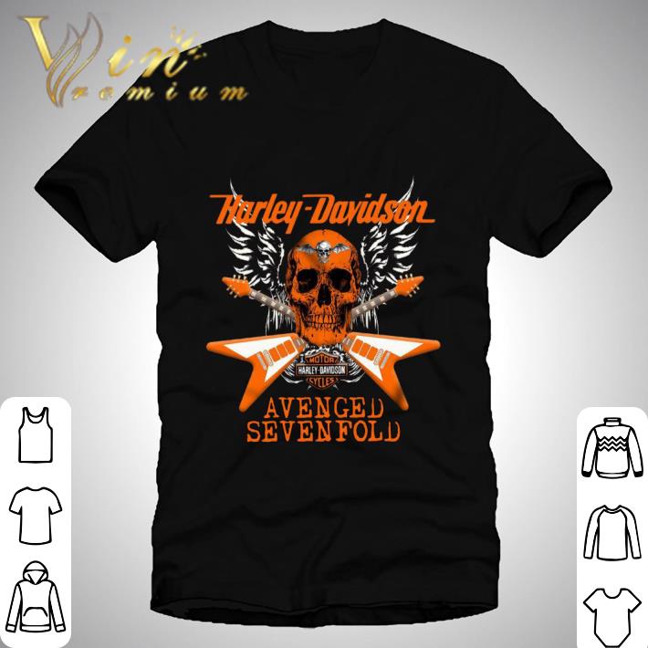 Skull Guitars Motor Harley Davidson Cycles Avenged Sevenfold shirt Skull Guitars Motor Harley Davidson Cycles Avenged Sevenfold shirt 1