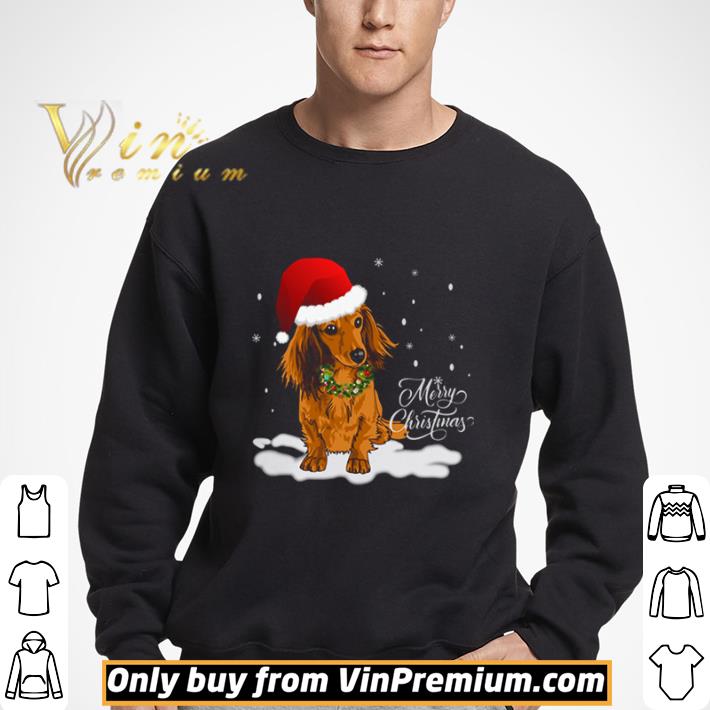 Dachshund Merry Christmas shirt