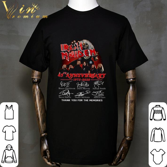 Signatures Iron Maiden 45th Anniversary 1975-2020 shirt Signatures Iron Maiden 45th Anniversary 1975-2020 shirt 2